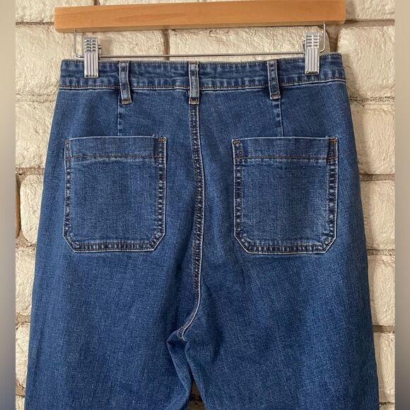 Chelsea & Violet Dark Blue Flare Jeans - Picture 5 of 8